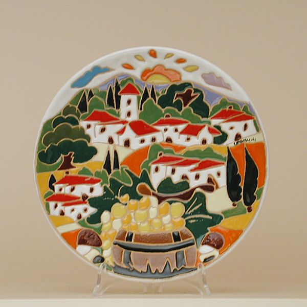 NW215C 25A - Round plate cm. 25d autumn naif day
