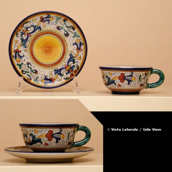 FO418 08 6 - Set of 6 teacups (cm.8H) with saucer