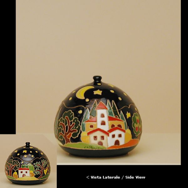 NB106A 14 - Small cookie jar cm. 14H cm. 14 diameter naif night