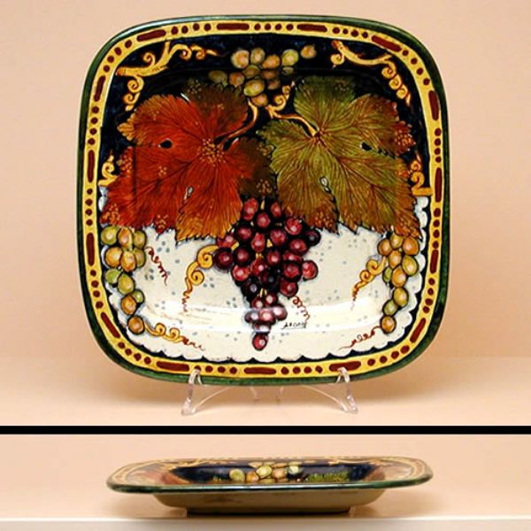 VA167B 28 - Square plate cm.28X28