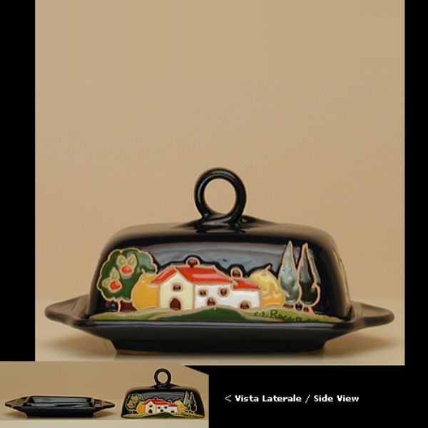 NB109A 20 - Butter dish with lid cm. 20l naif night