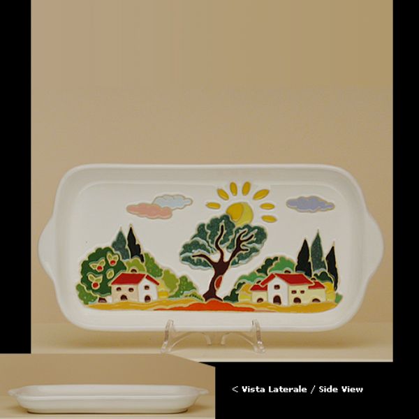 NW108C 37 - Large butter tray cm. 37 naif day