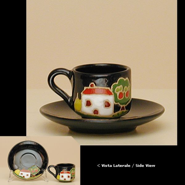 NB113A 06 - Espresso cup cm.6h + saucer  naif night