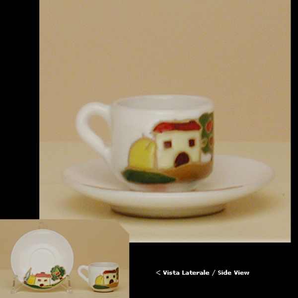 NW113A 06 - Espresso cup cm.6h + saucer naif day