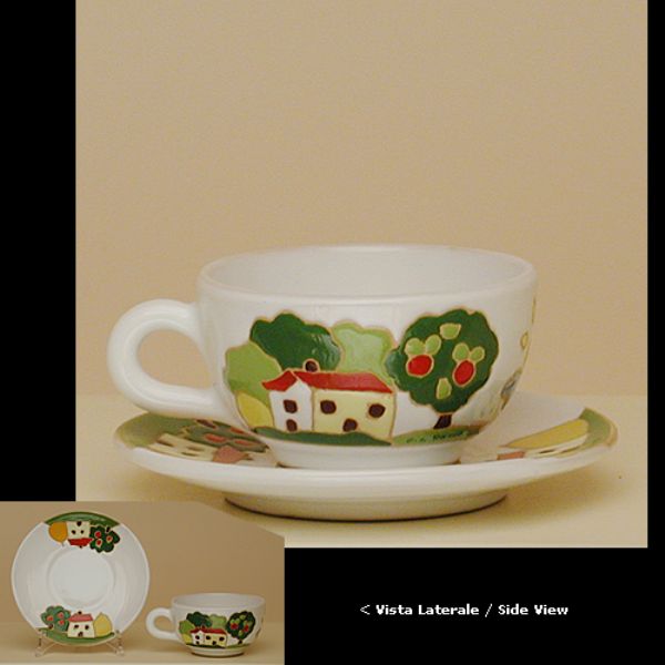 NW113C 09 - Breakfast cup cm.9h + saucer naif day