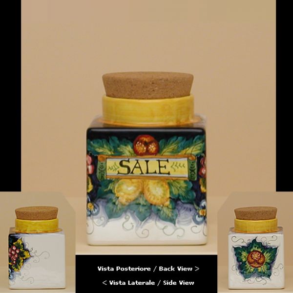 UL226A 13 - Square jar cm 13 salt