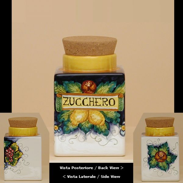 UL226B 15 - Square jar cm 15 sugar