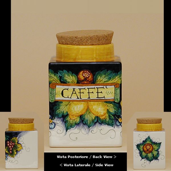 UL226C 19 - Square jar cm 19 coffee