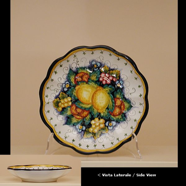UL214B 25I - Scallop-edged plate cm 25