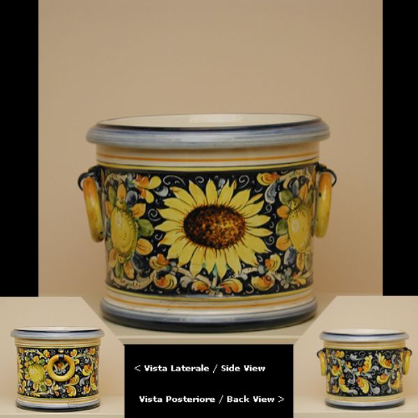 LG206C 30 - Flower pot sunflower cm. 30 diameter cm.24H