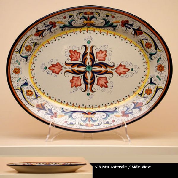 FO412 38 - Oval Tray diameter cm.38