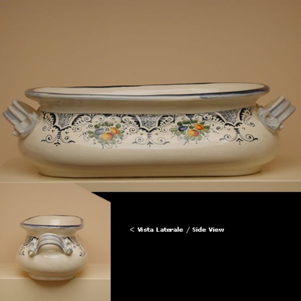 FR209D55 - Long flower Holder l. 55cm. des. fruttina