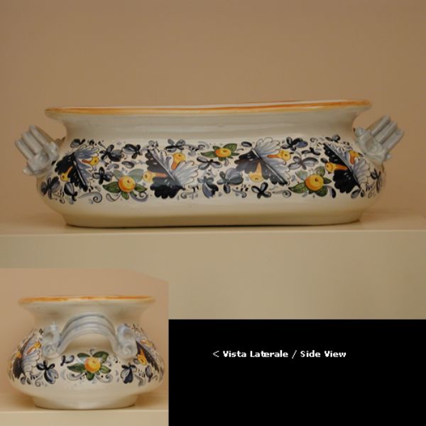 CB209E56 - Large oval flower holder cm. 56