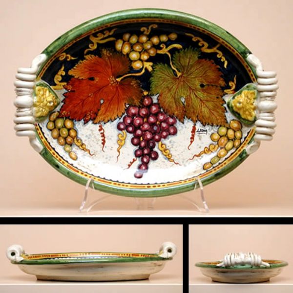 VA372A 42 - Oval tray cm.42 x 30 x 9H