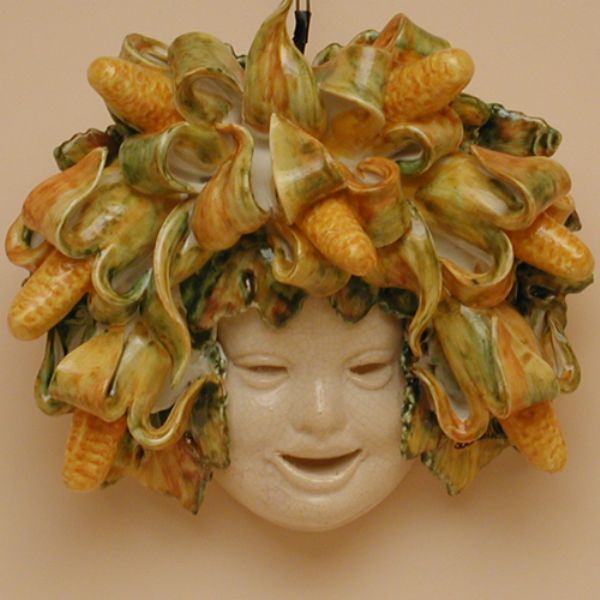 MA401B-25GR - Medium mask with corn cm.25x25
